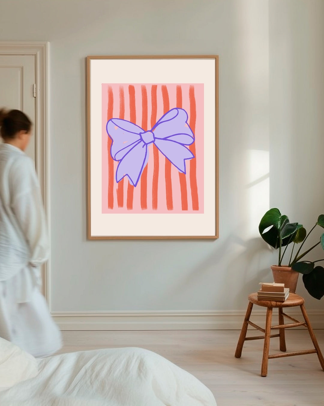 Vrolijke Strikjes Poster – staande poster voor modern interieur