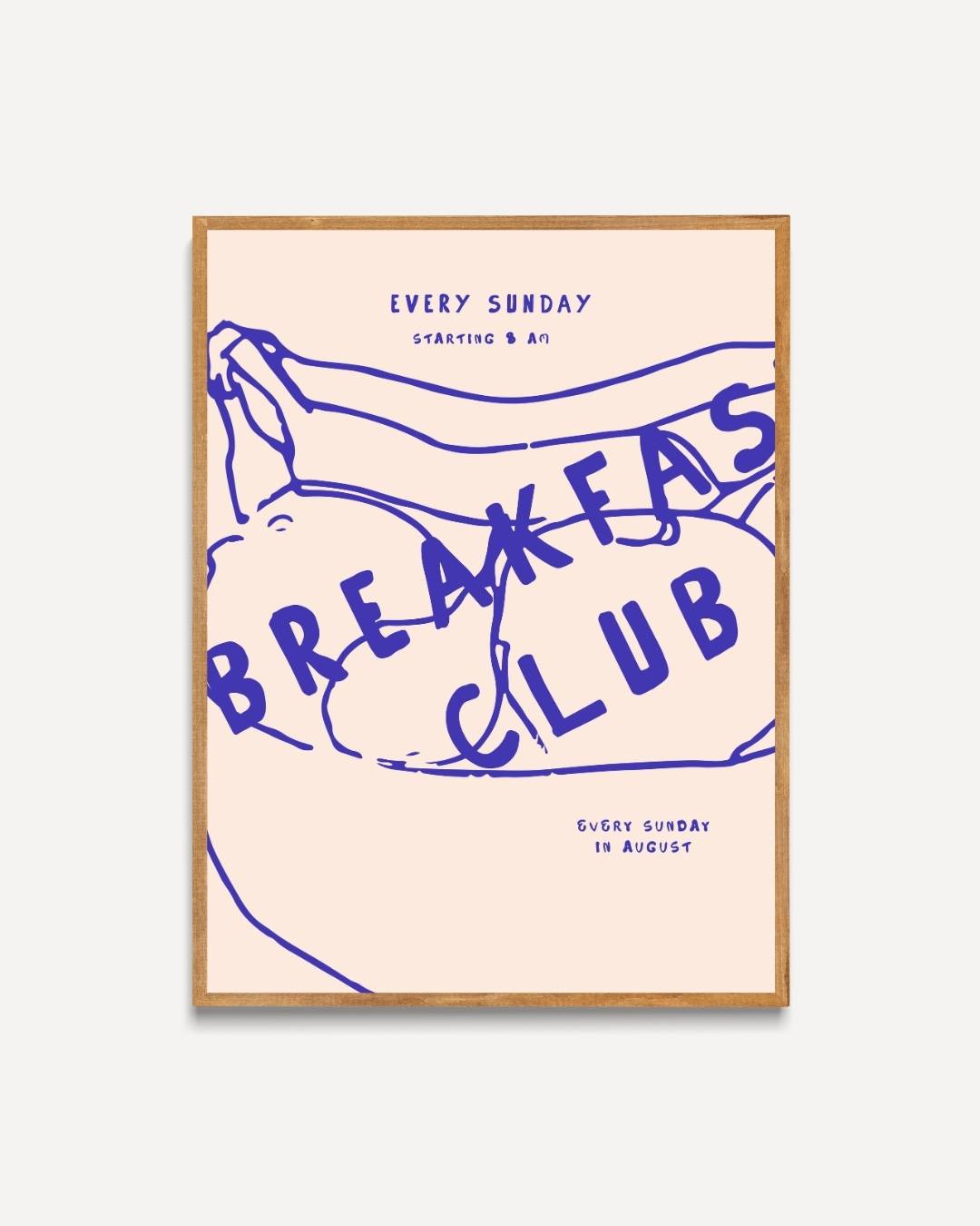 Breakfast Club Poster – portret poster als wanddecoratie
