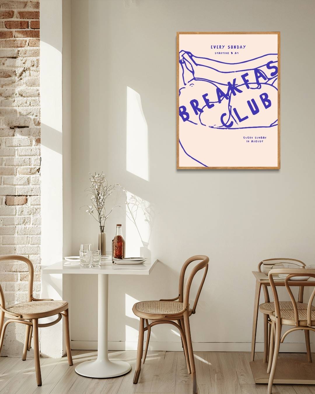 Breakfast Club Poster – staande poster voor modern interieur