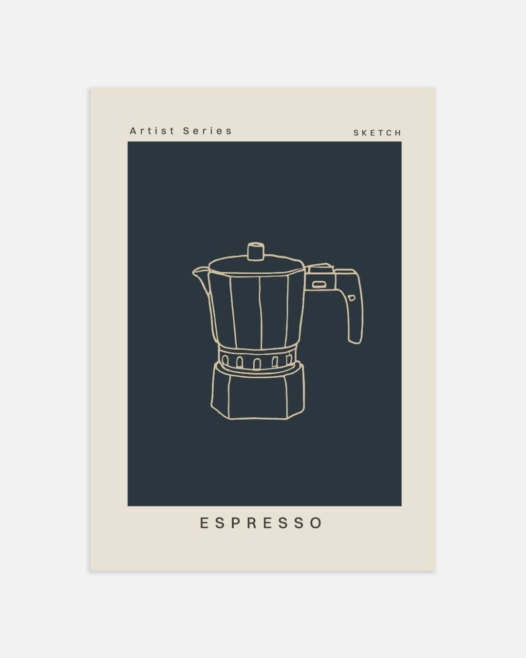 Espresso Poster – portret wanddecoratie van WallArtistic