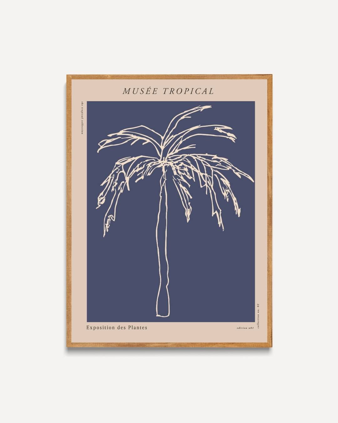 Minimalistische palmboom Poster – portret poster als wanddecoratie