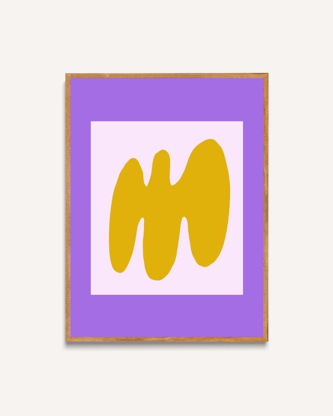 Abstract ochre Poster – portret poster als wanddecoratie