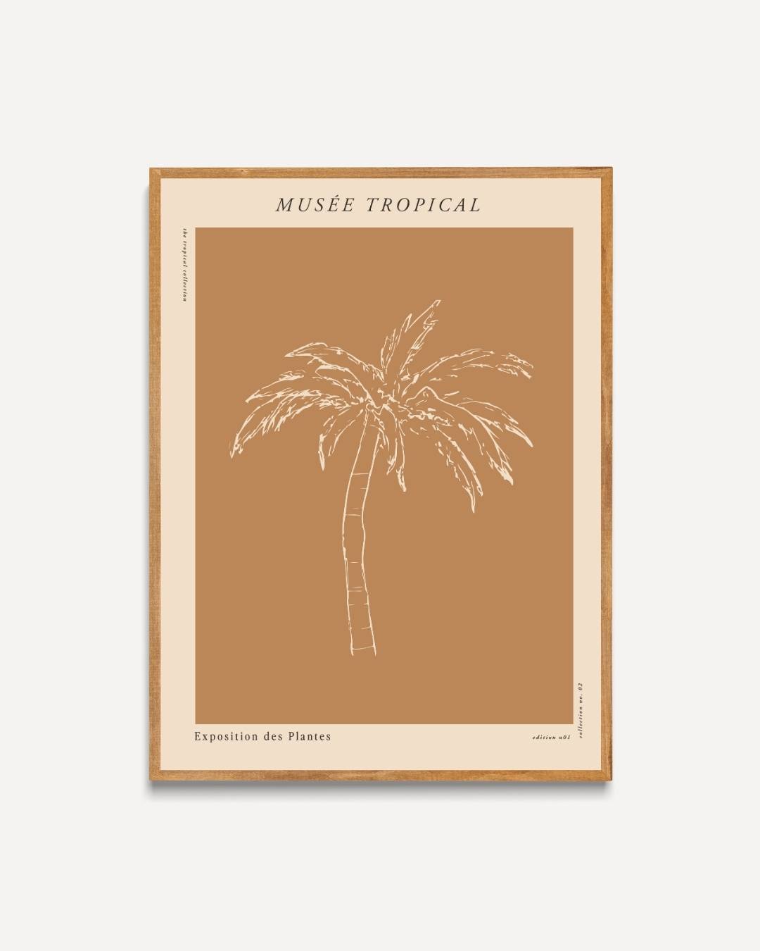 Botanische palmboom Poster – portret poster als wanddecoratie