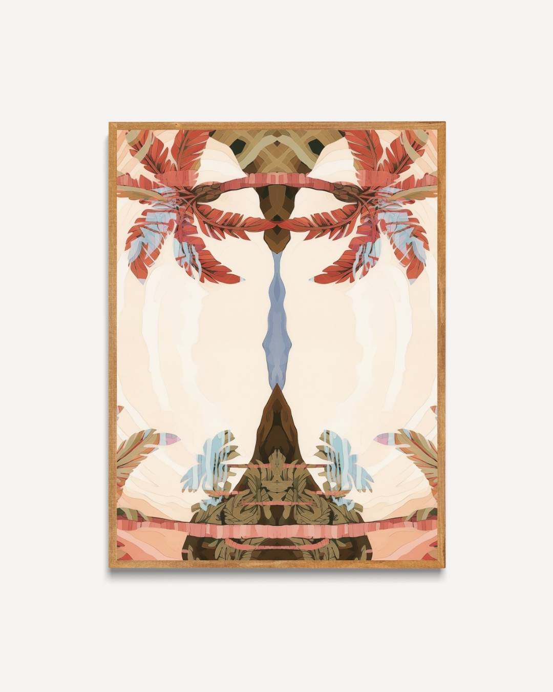 Tropische symmetrie Poster – portret poster als wanddecoratie