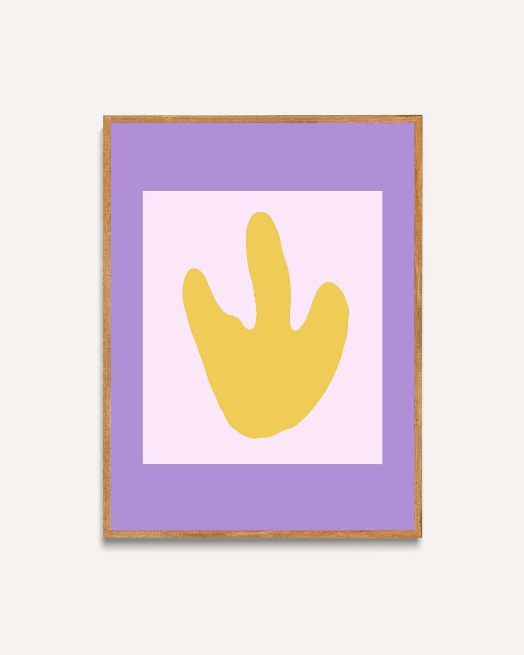 Abstract yellow Poster – portret poster als wanddecoratie
