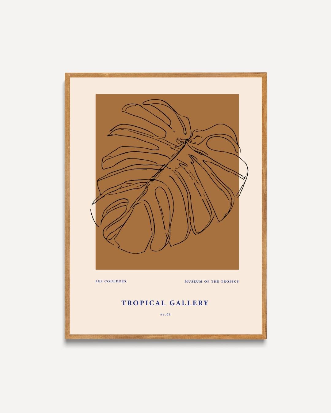Monstera blad Poster – portret poster als wanddecoratie