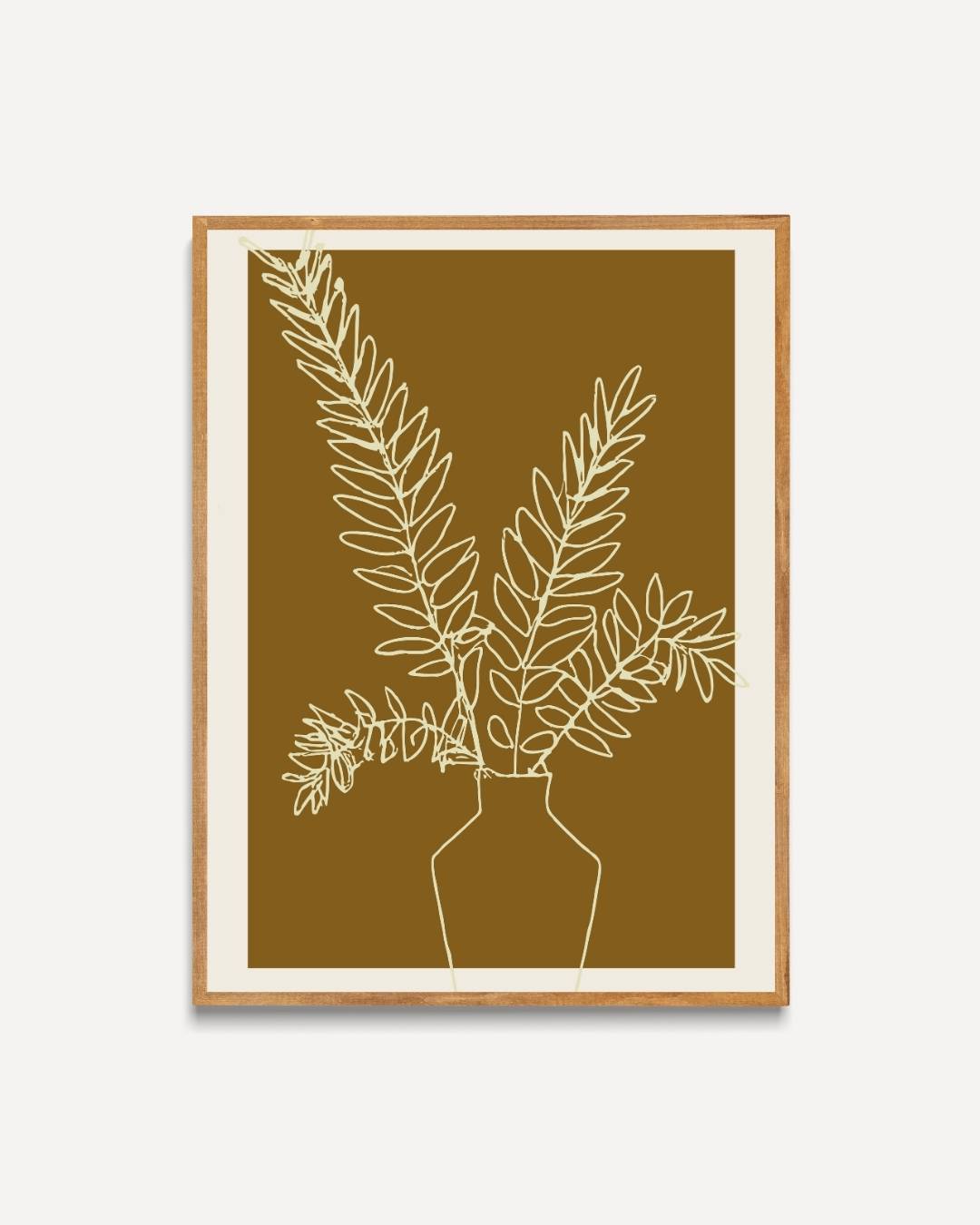 Retro botanische schets Poster – portret poster als wanddecoratie