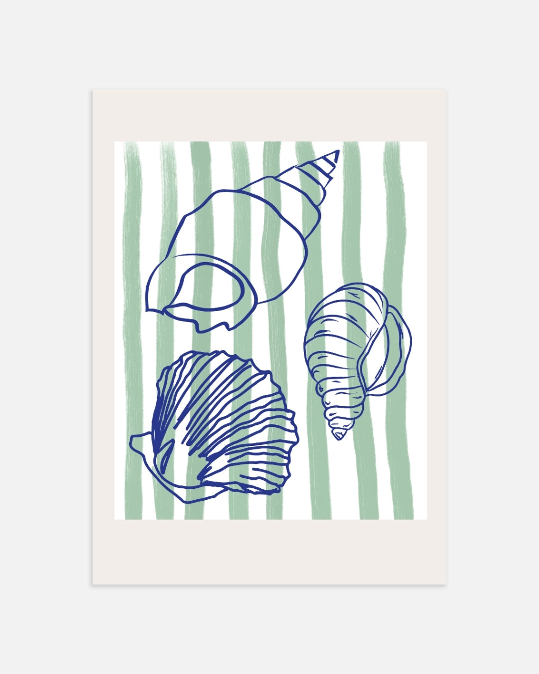 Schelpen Poster – portret wanddecoratie van WallArtistic