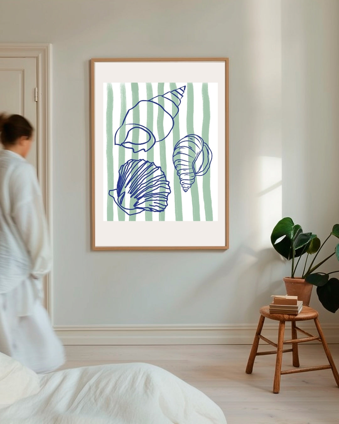 Schelpen Poster – staande poster voor modern interieur