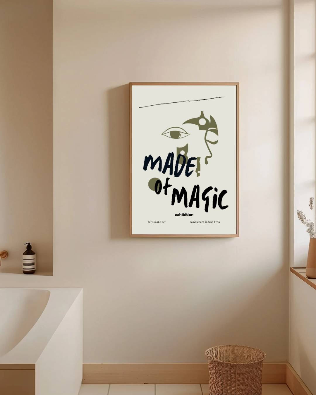 Made of Magic Poster – staande poster voor modern interieur