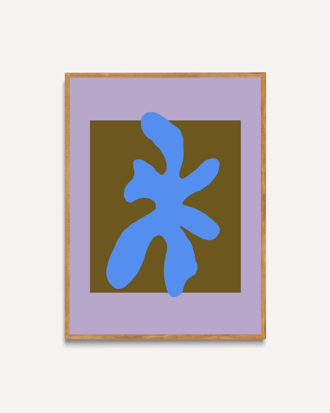 Abstract blue Poster – portret poster als wanddecoratie