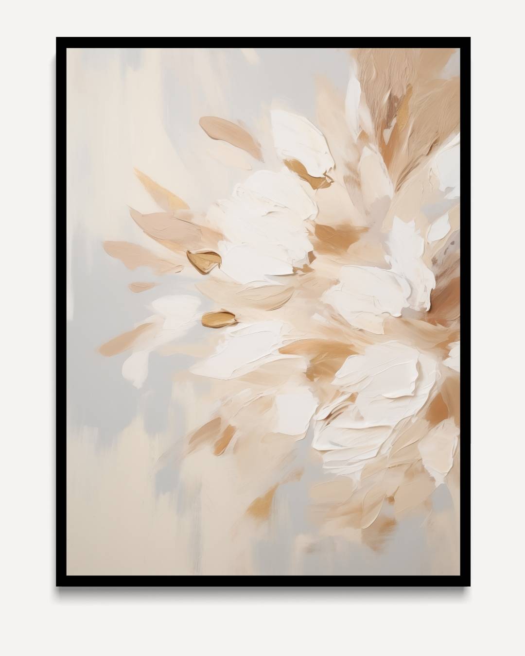 Bloemen in beweging – portret kunstwerk als wanddecoratie