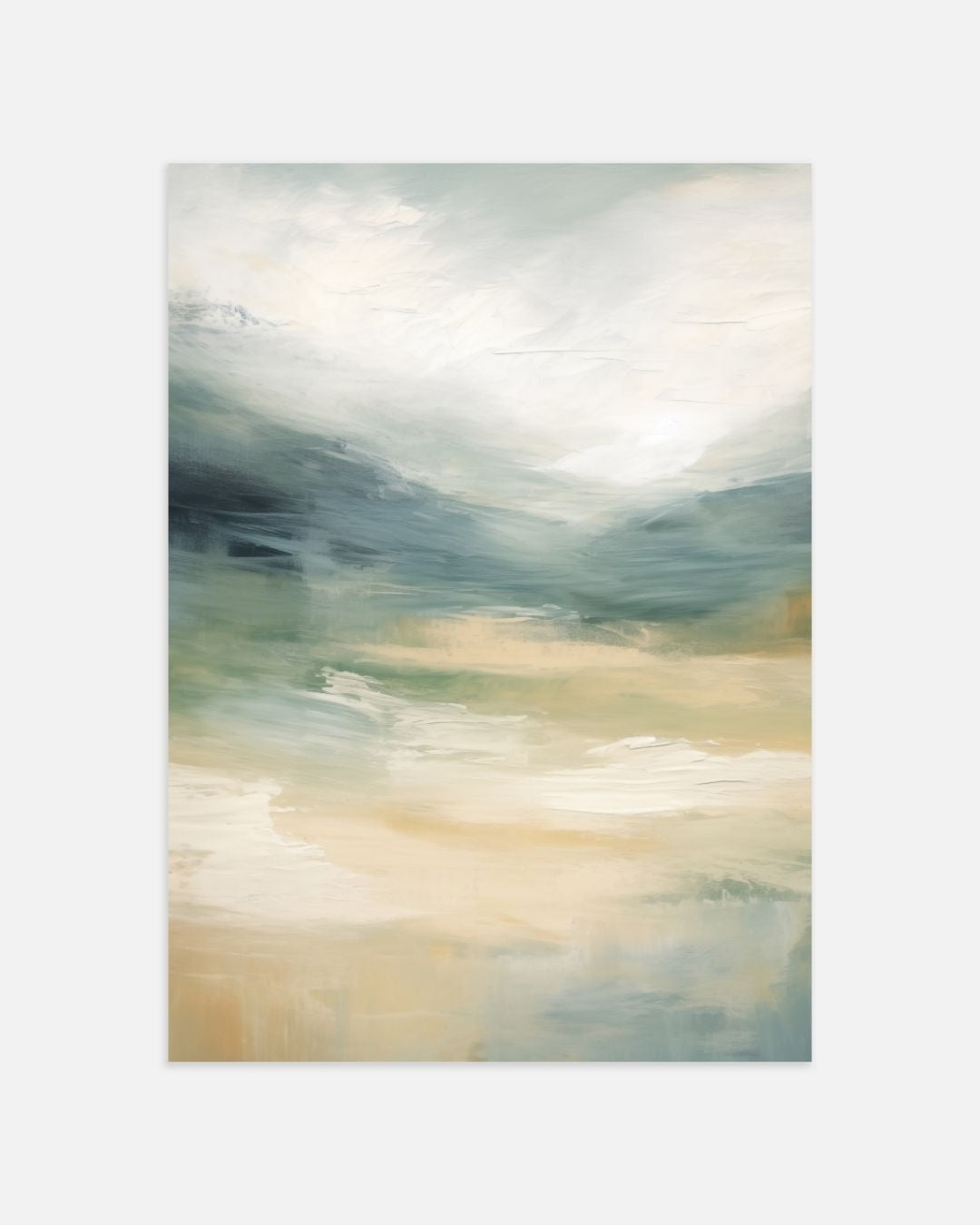 Groene Landschap Dromen Posterset – tweedelige poster set voor modern interieur