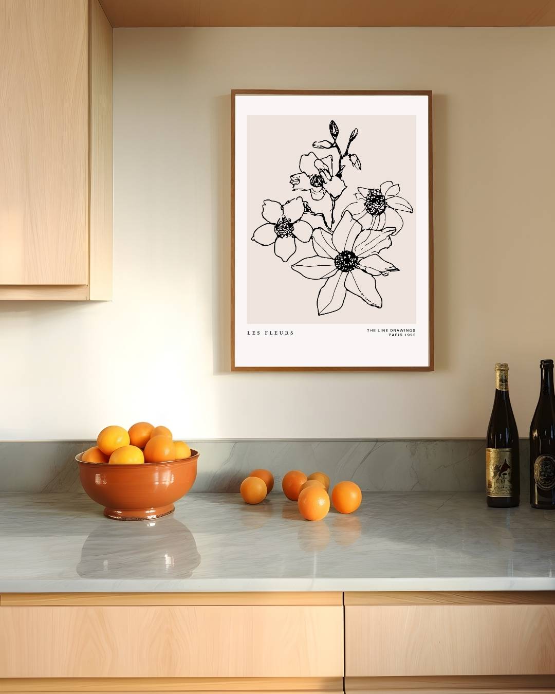Veldbloemen Poster – staande poster voor modern interieur