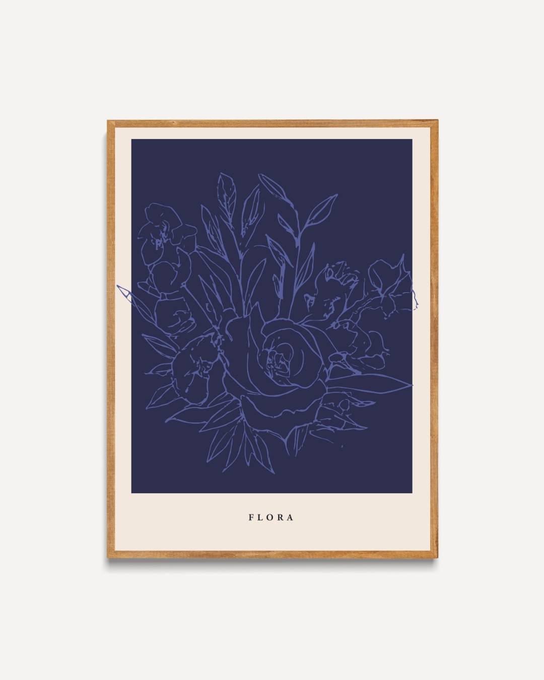 Donkere botanische schets Poster – portret poster als wanddecoratie