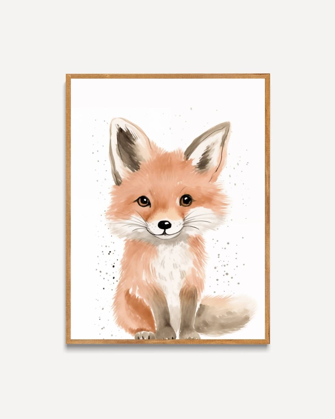 Schattige vos illustratie Poster – portret poster als wanddecoratie