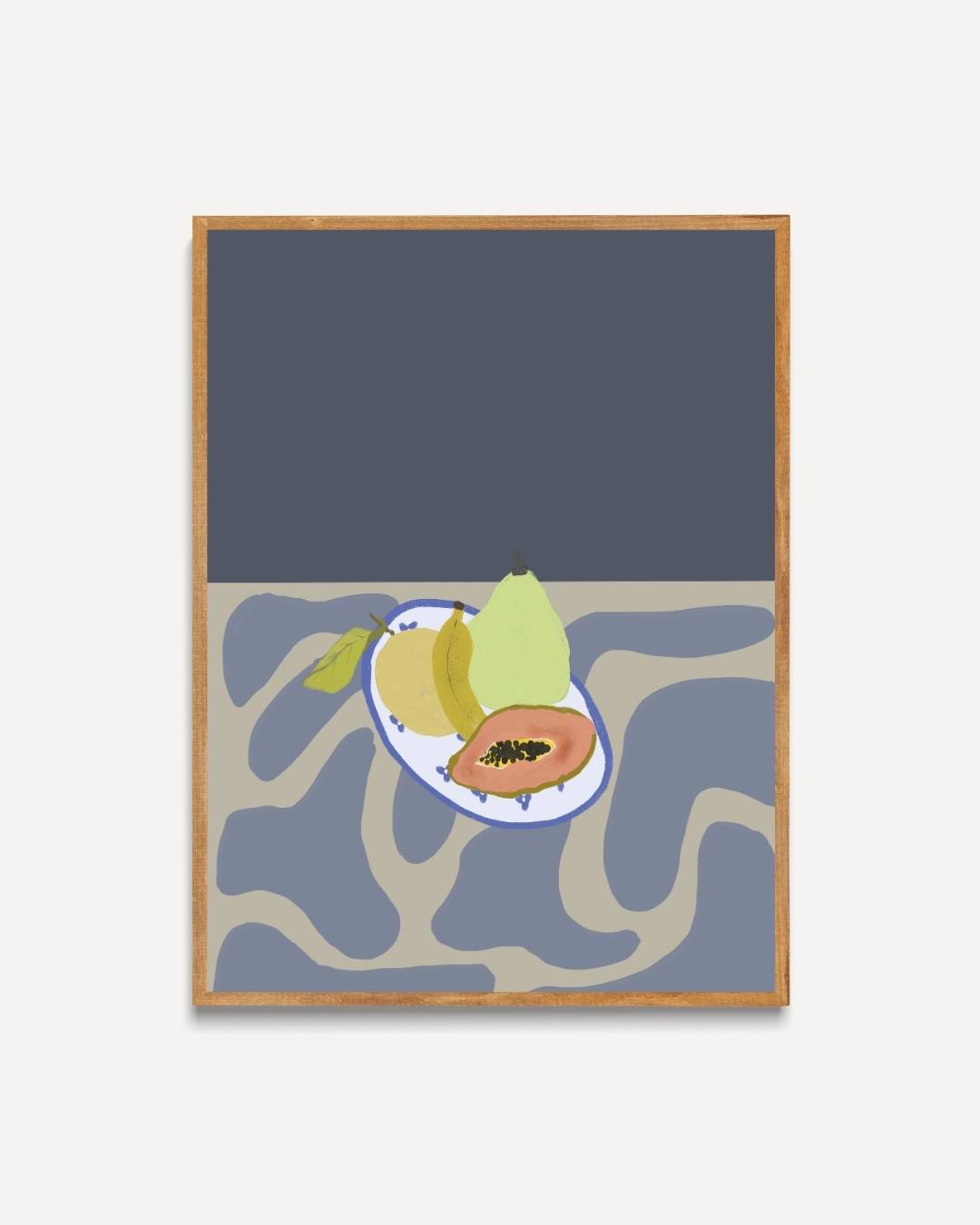 Tropische fruitschaal Poster – portret poster als wanddecoratie
