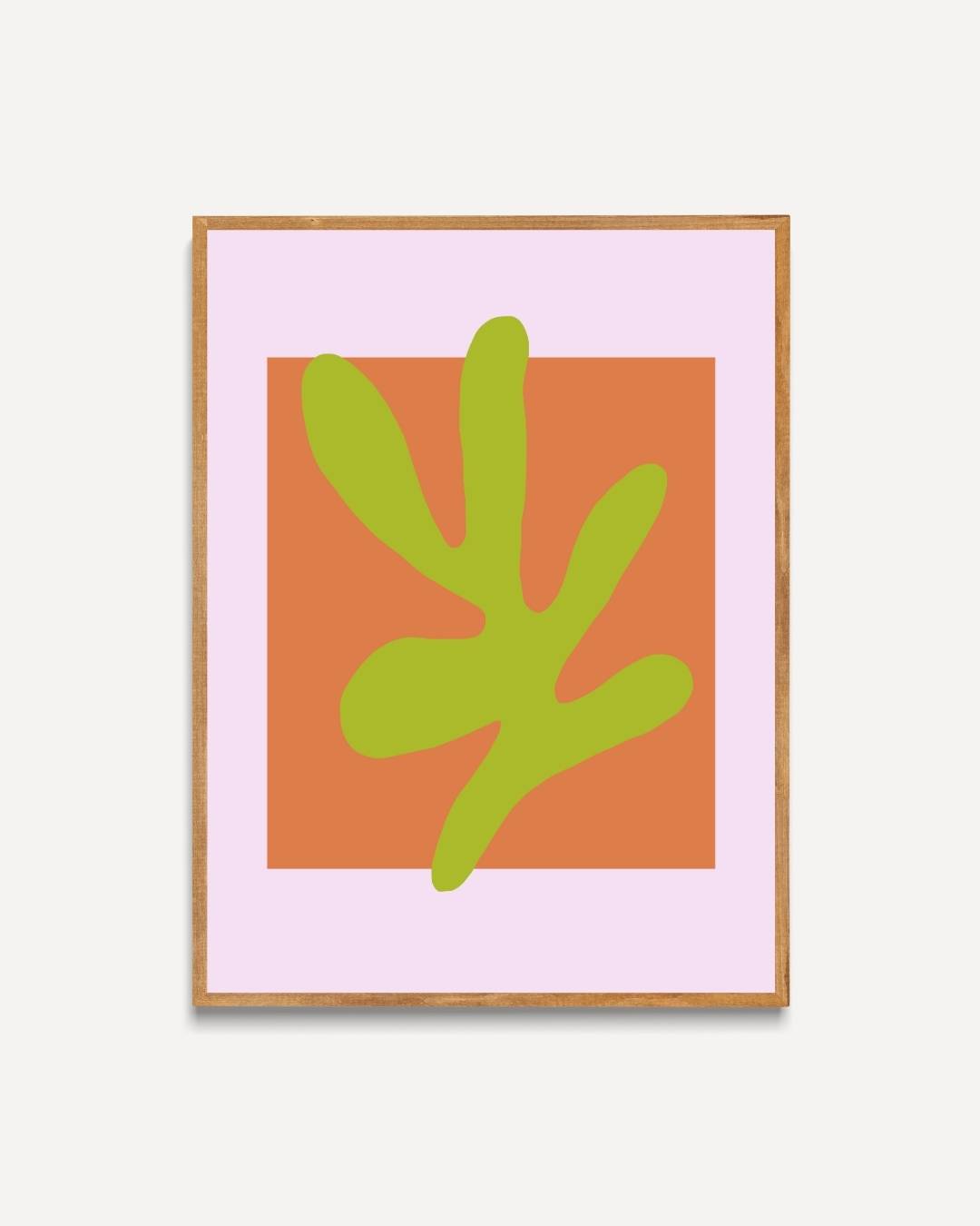 Abstract groen shape Poster – portret poster als wanddecoratie