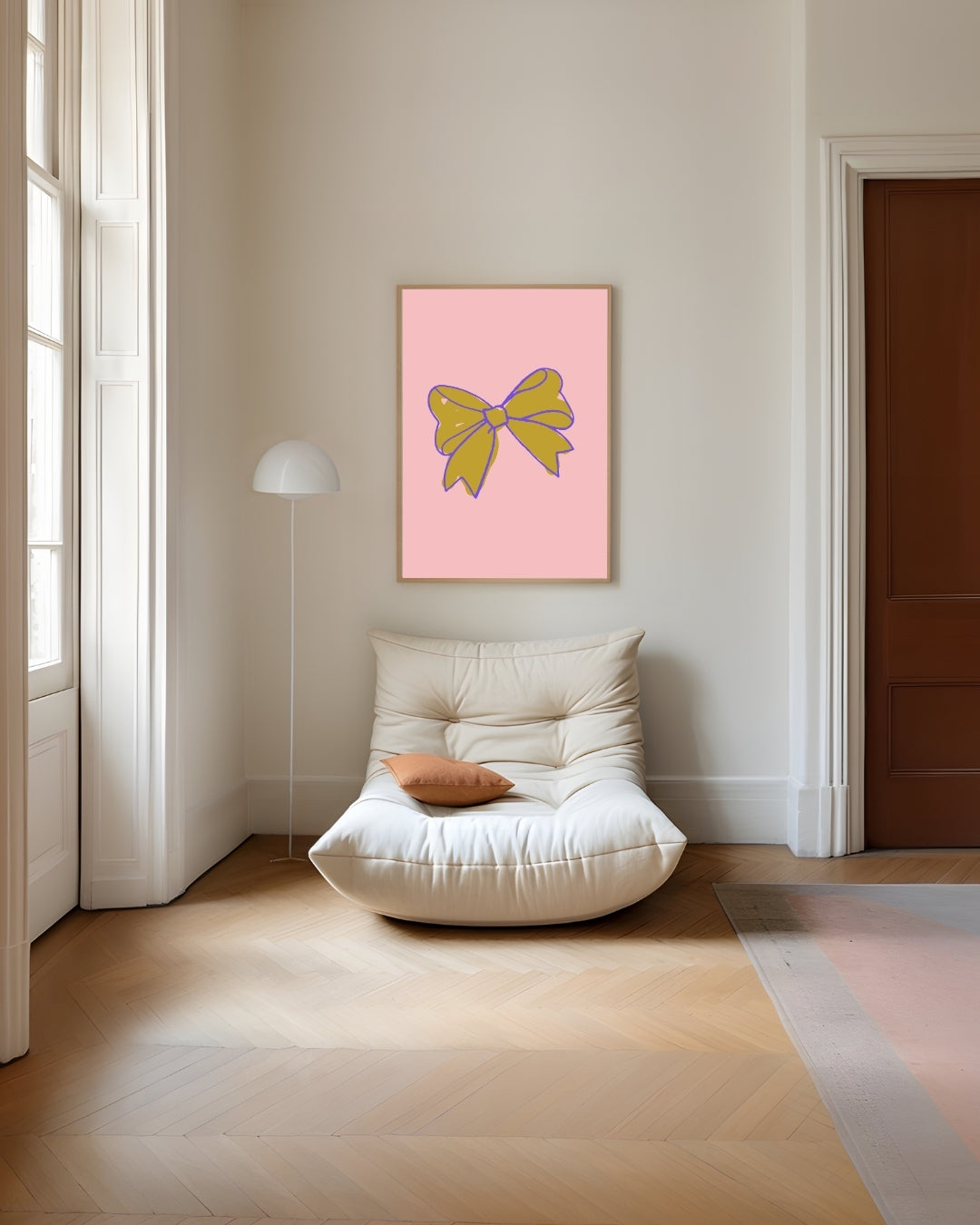 Strik Illustratie Poster – staande poster voor modern interieur