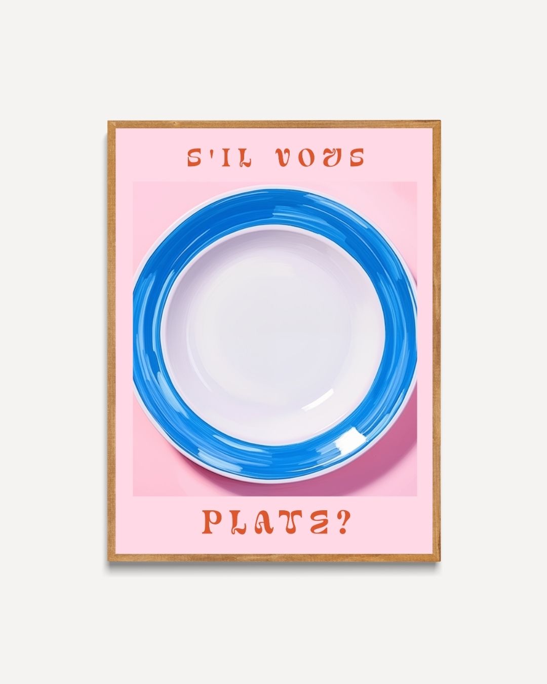 S'il vous plate? Poster – portret poster als wanddecoratie
