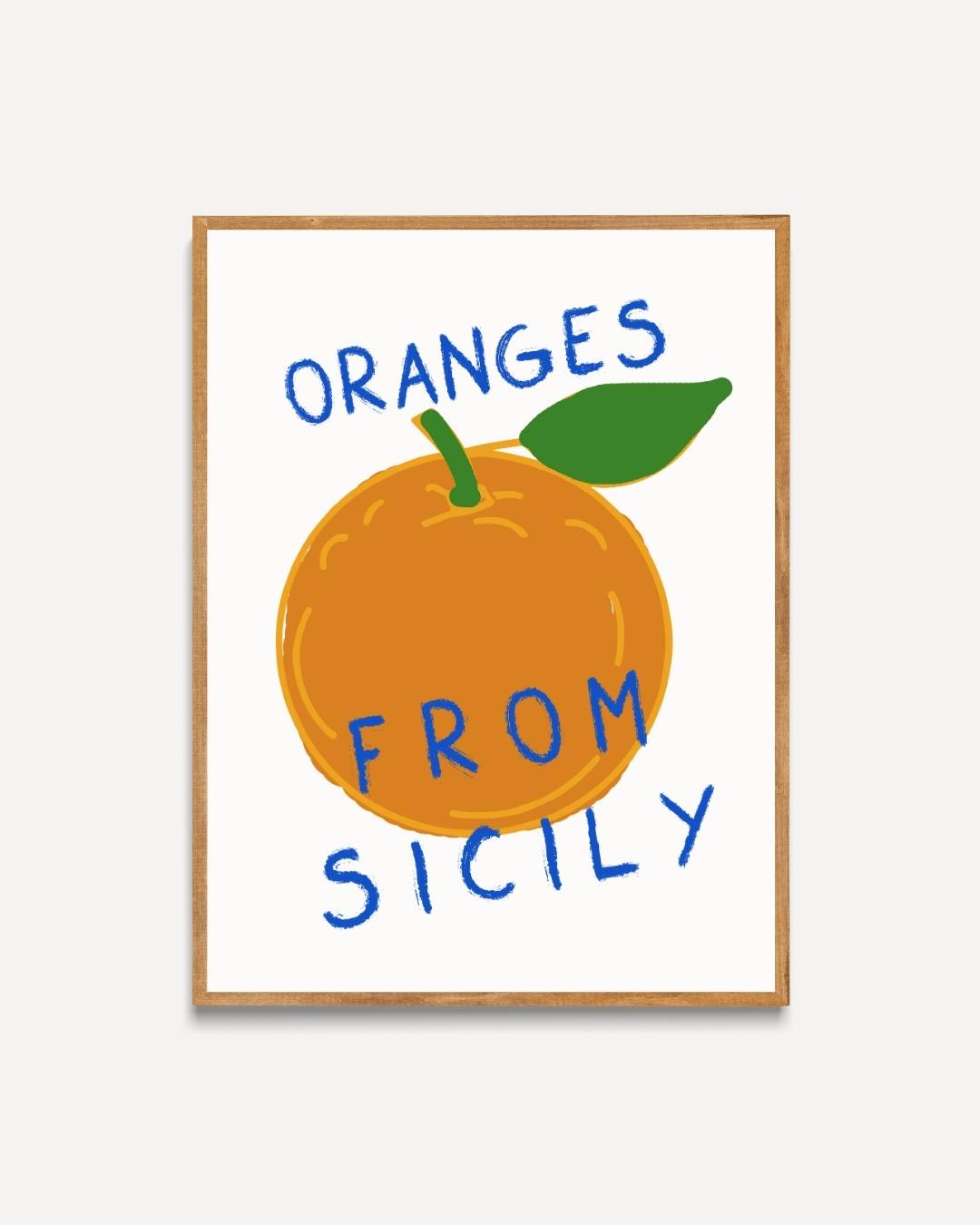 Oranges from Sicily Poster – portret poster als wanddecoratie