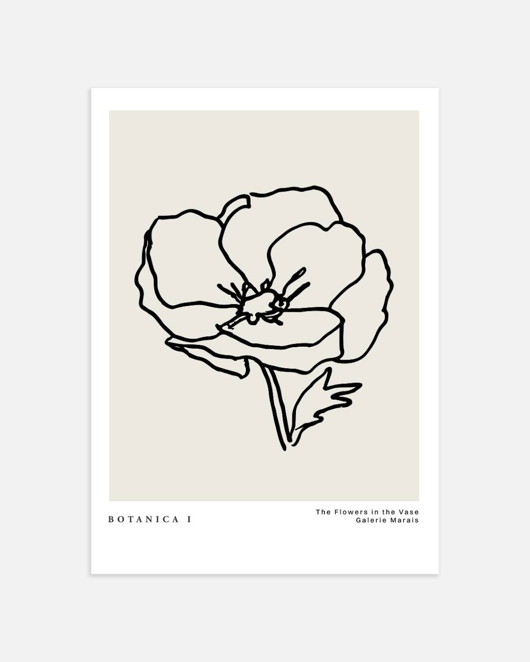 Botanische bloemen Poster – portret wanddecoratie van WallArtistic