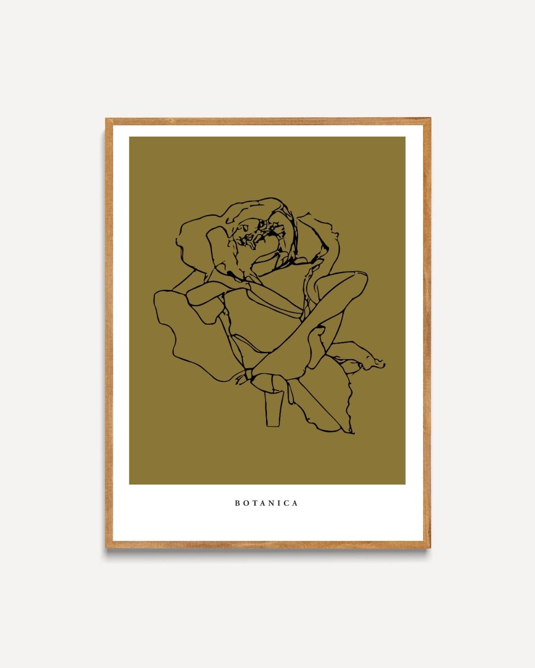 Botanische bloemen Poster – portret poster als wanddecoratie
