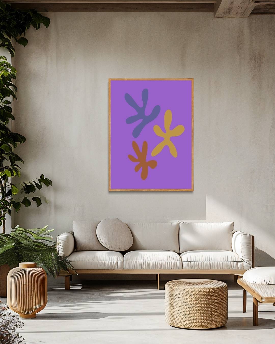 Abstract kleurrijke vormen Poster – staande poster voor modern interieur