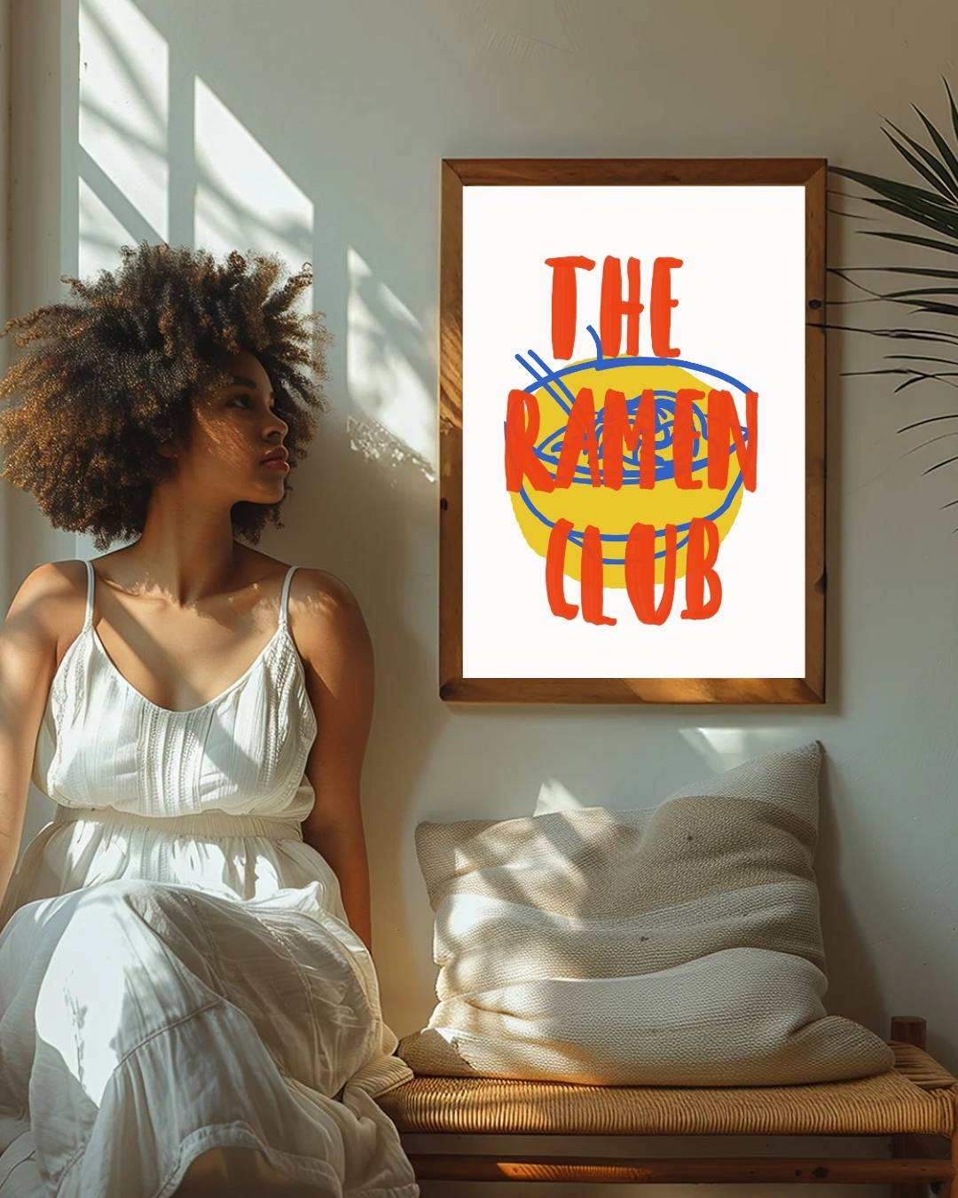 The ramen club Poster – staande poster voor modern interieur