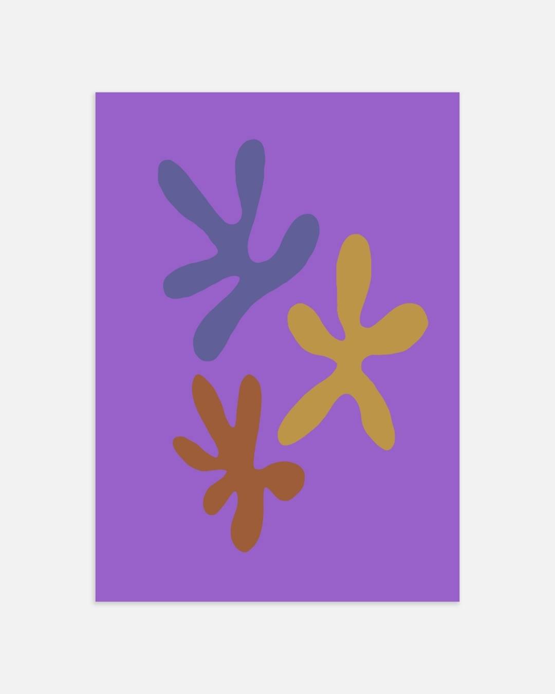 Abstract kleurrijke vormen Poster – portret wanddecoratie van WallArtistic