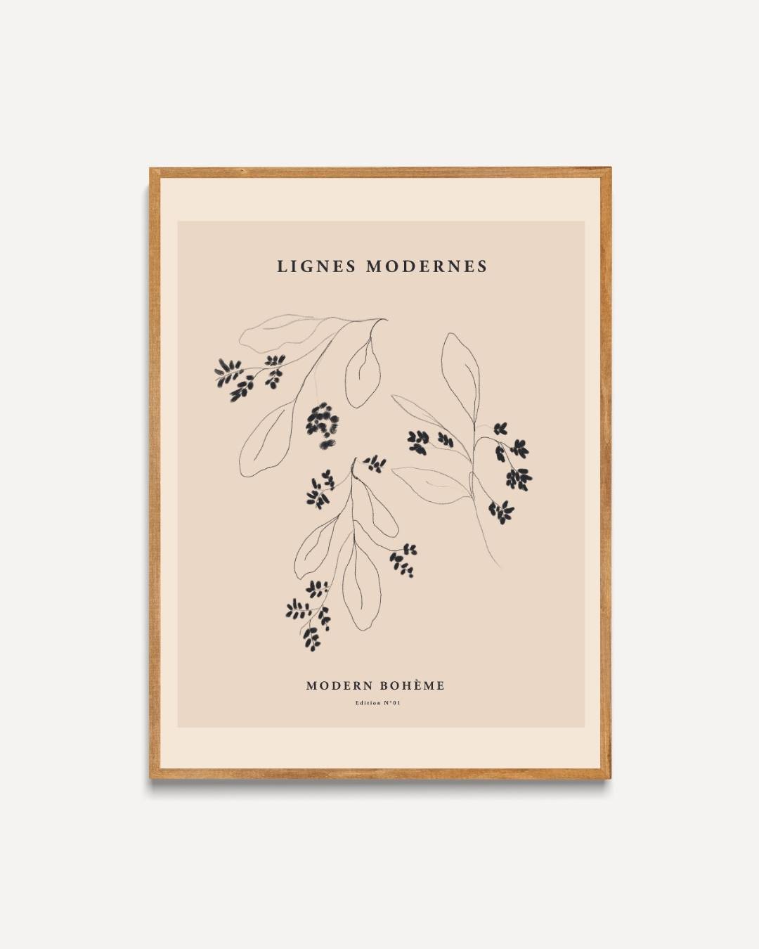 Lignes modernes Poster – portret poster als wanddecoratie