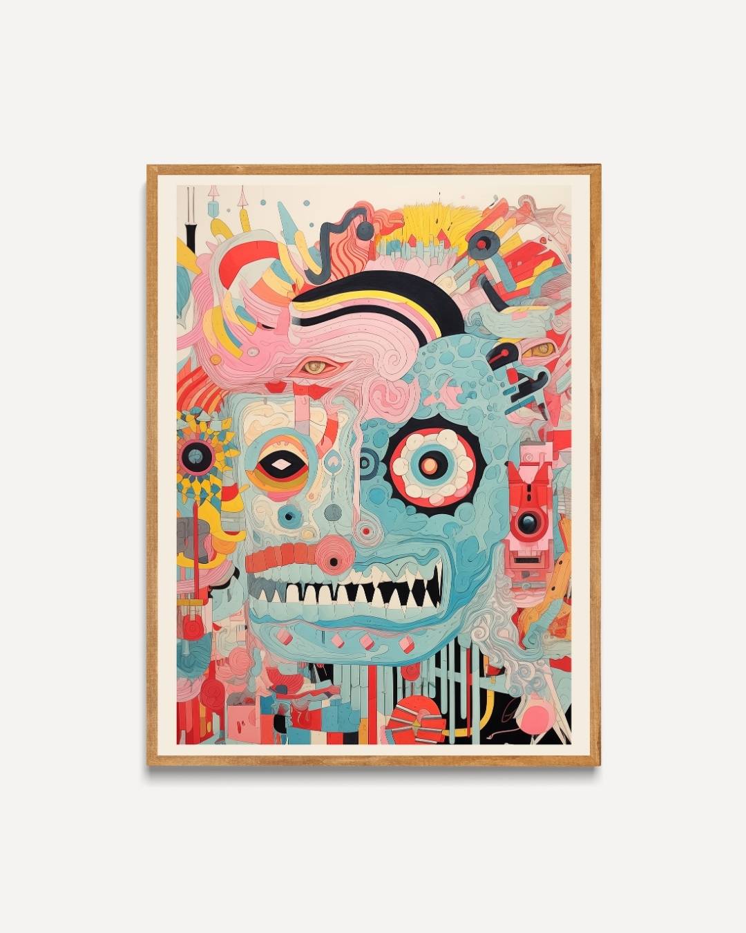 Abstracte expressie Poster – portret poster als wanddecoratie