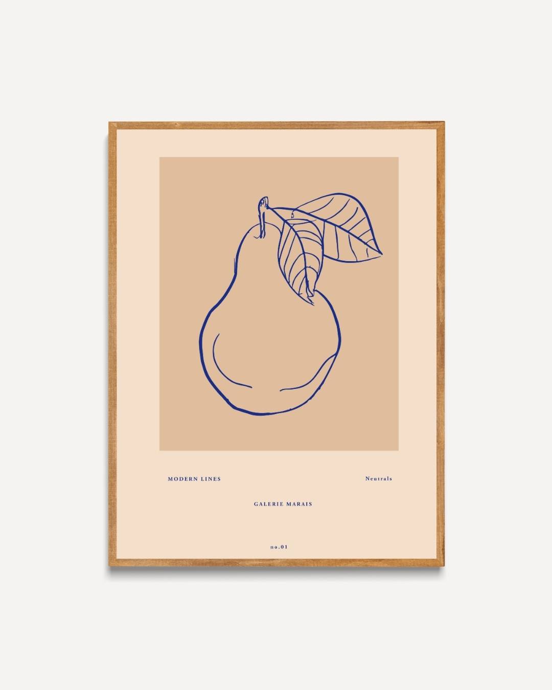 Minimalistische peer Poster – portret poster als wanddecoratie
