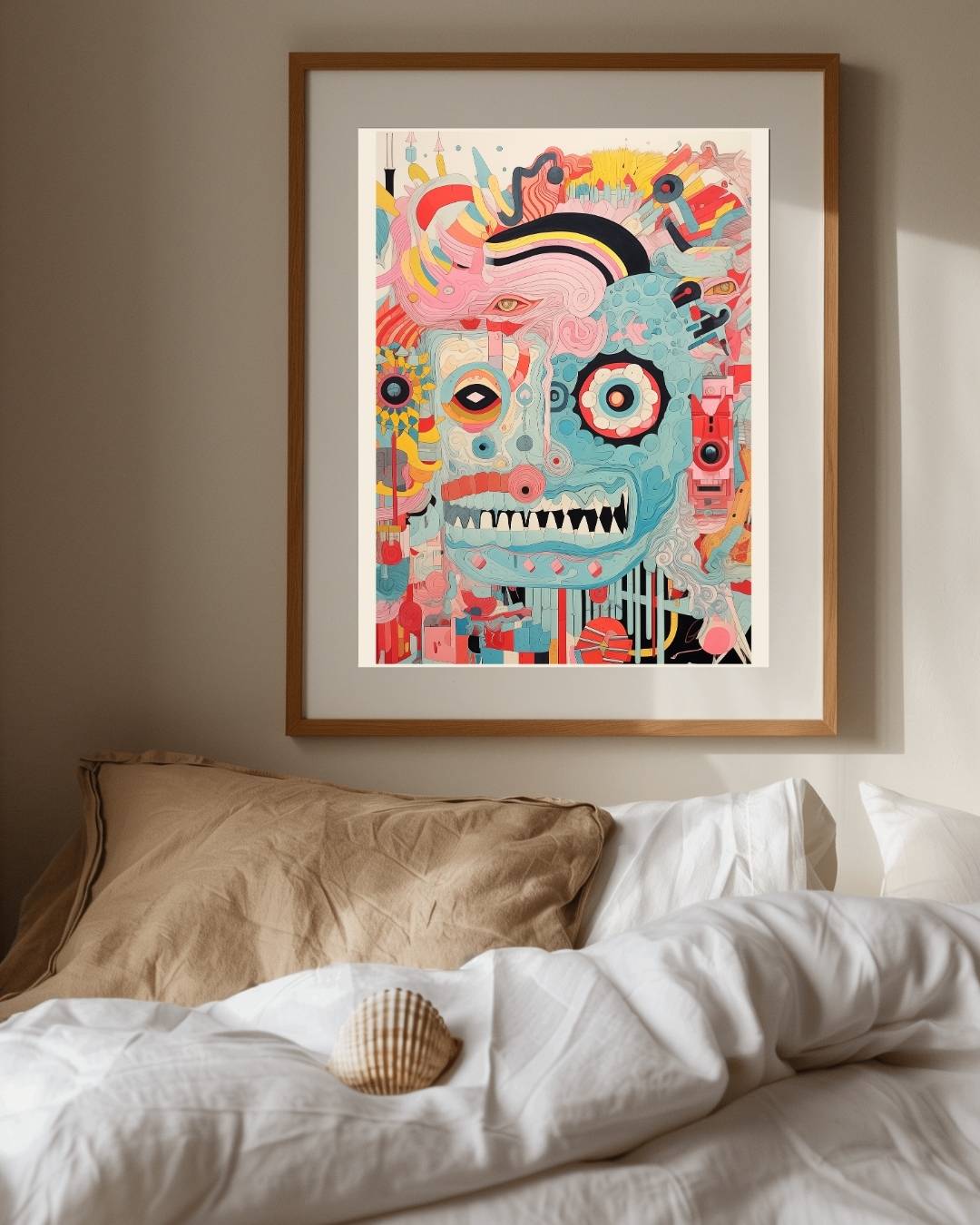 Abstracte expressie Poster – staande poster voor modern interieur