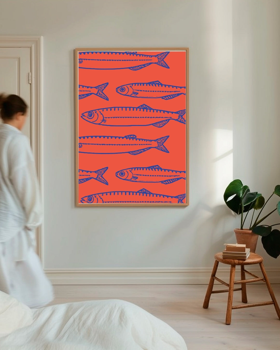 Maritieme Vis Illustratie Poster – portret poster als wanddecoratie, afbeelding 4