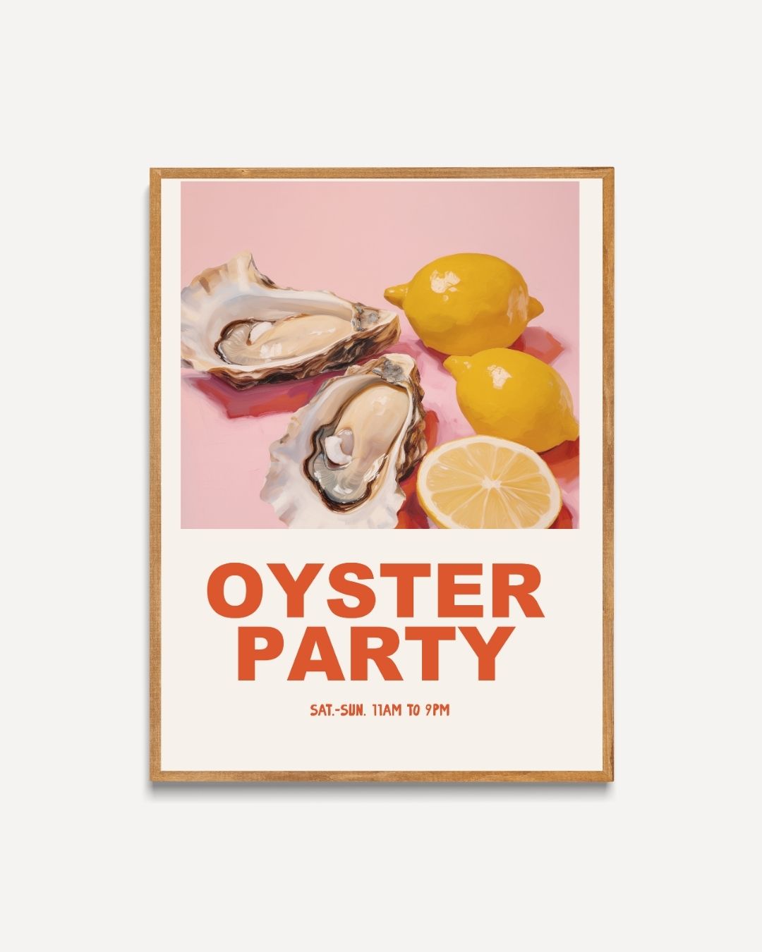 Oyster party Poster – portret poster als wanddecoratie