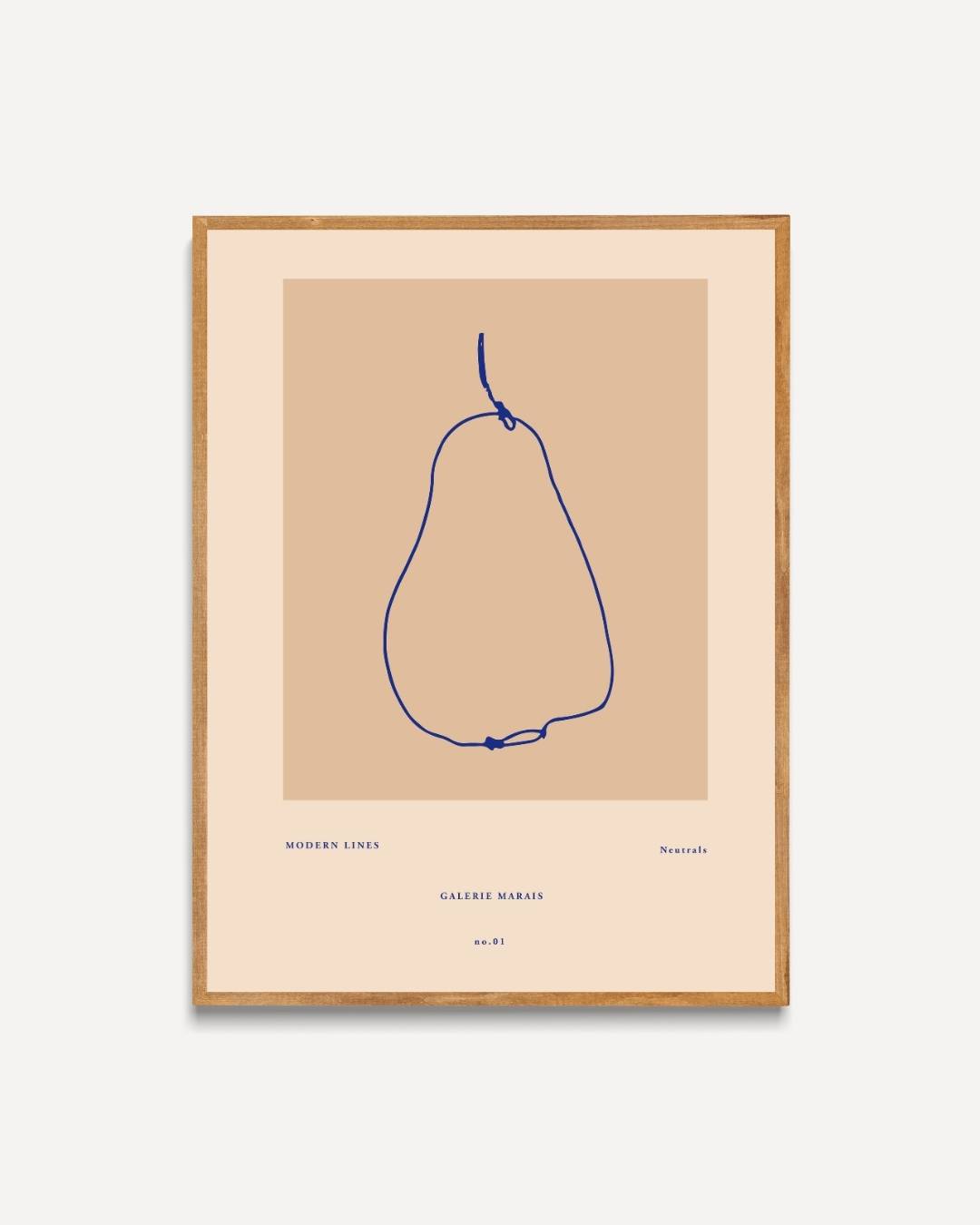 Abstracte peer Poster – portret poster als wanddecoratie