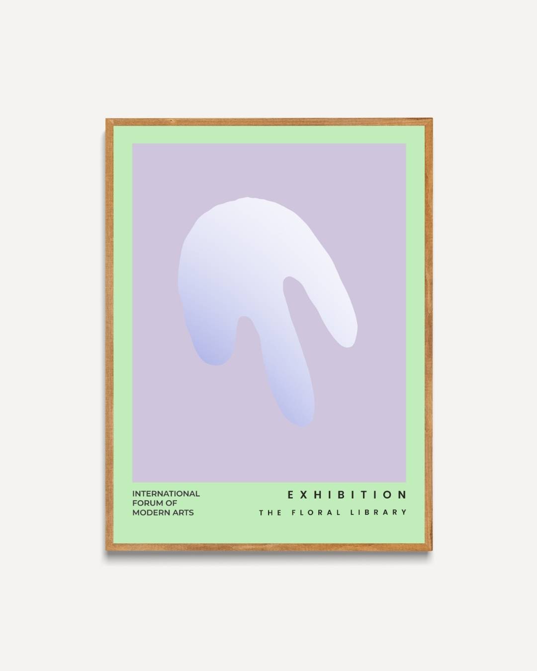 Abstracte kunstexpositie Poster – portret poster als wanddecoratie