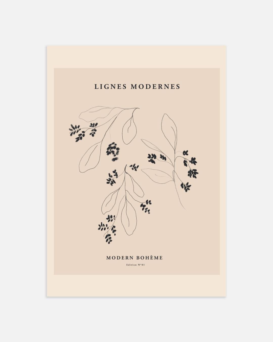 Lignes modernes Poster – portret wanddecoratie van WallArtistic