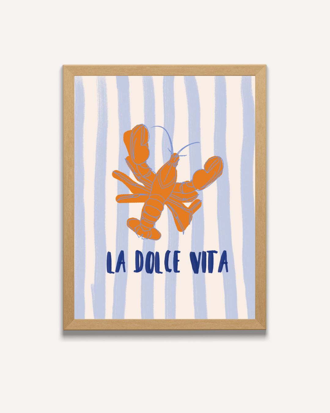 La Dolce Vita Kreeft Poster – portret poster als wanddecoratie
