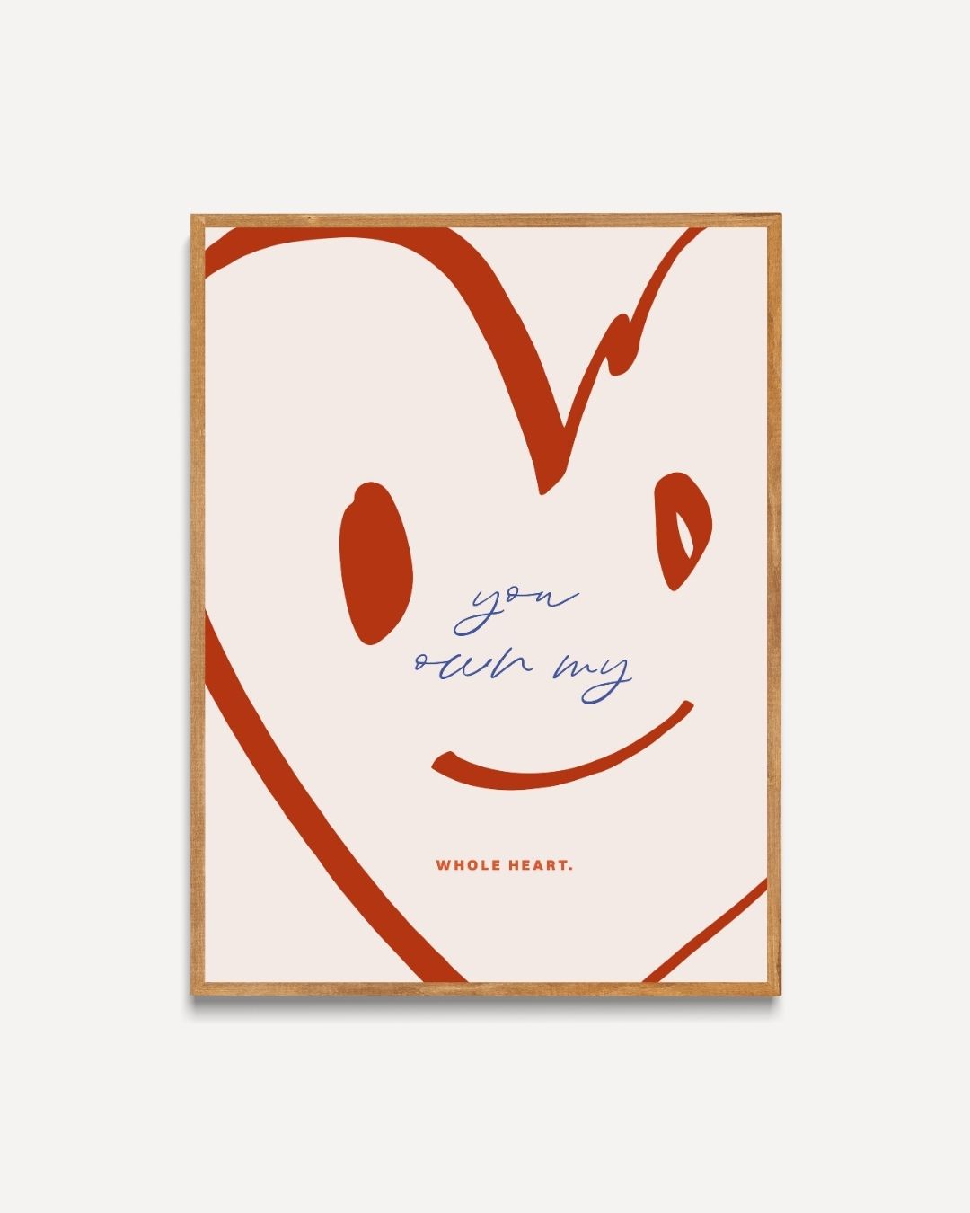 Whole heart Poster – portret poster als wanddecoratie