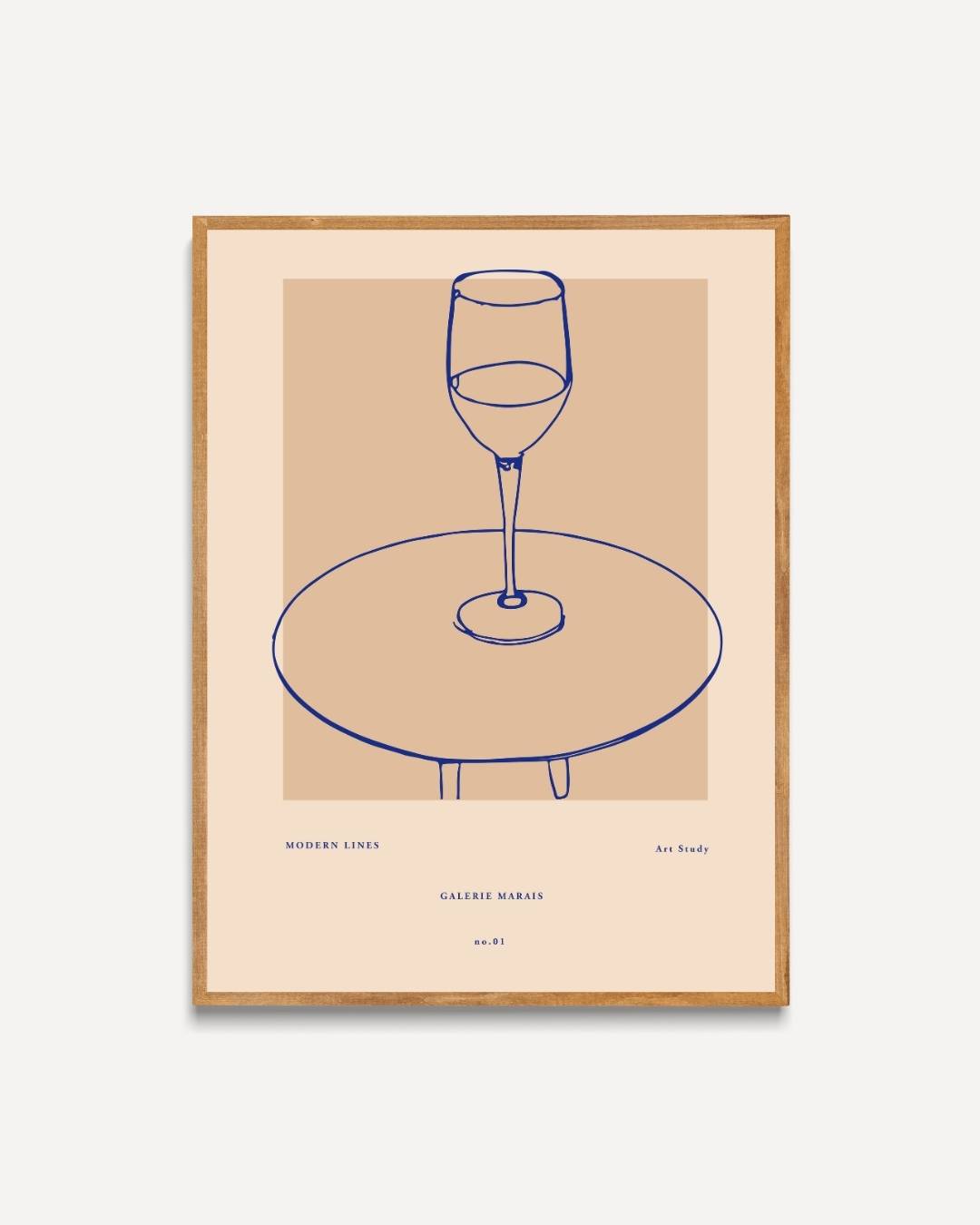Wijnmoment Poster – portret poster als wanddecoratie