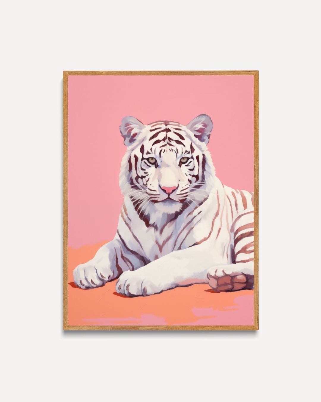 Witte tijger Poster – portret poster als wanddecoratie