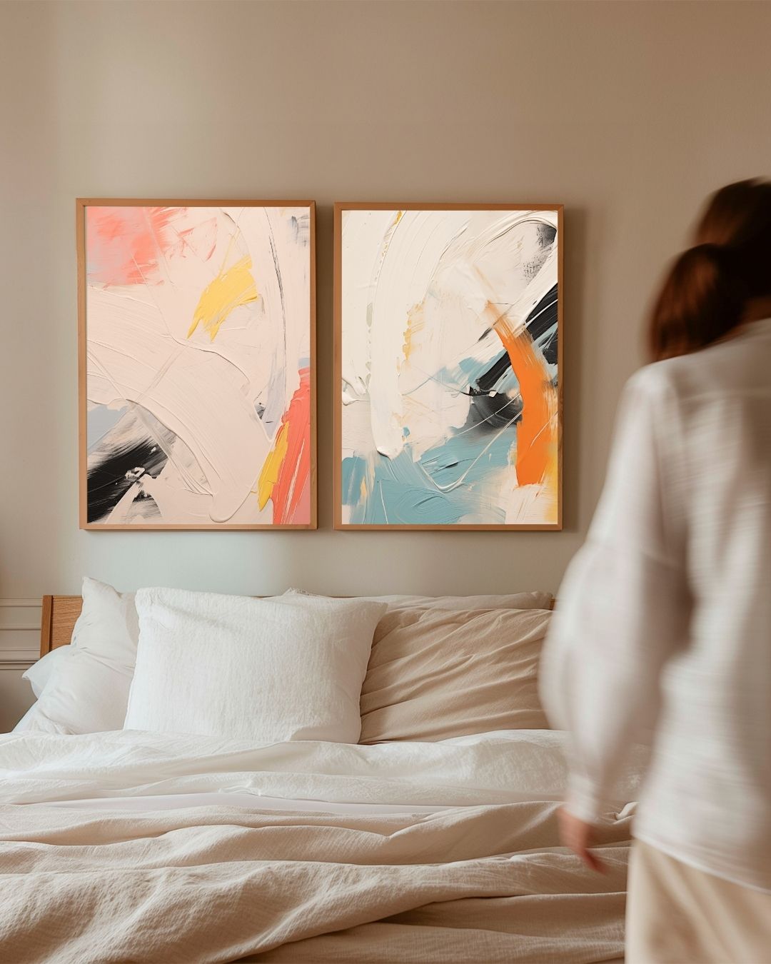 Levendige Expressie Posterset – 2-luik posterset als wanddecoratie