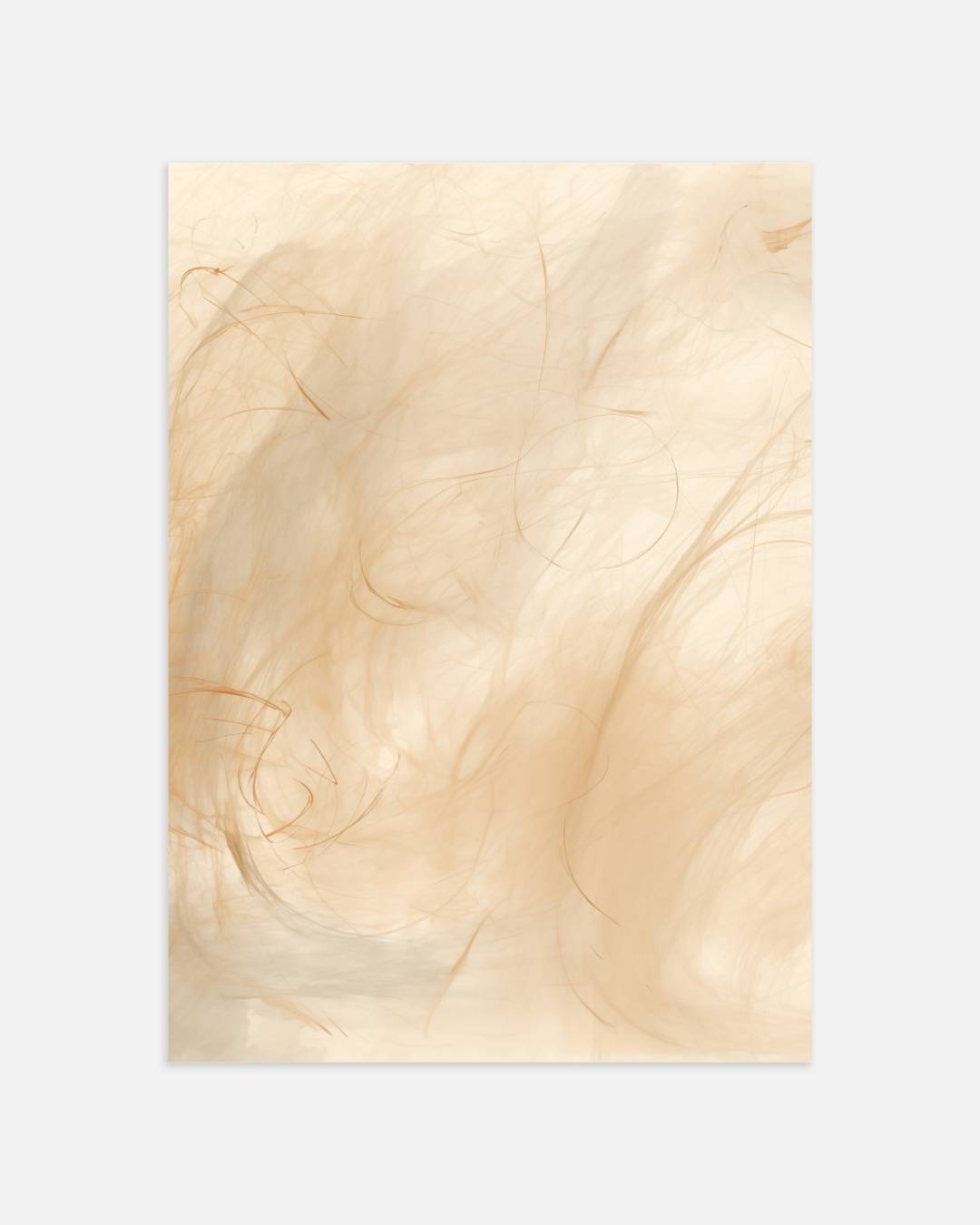 Warme beige tinten Poster – portret wanddecoratie van WallArtistic