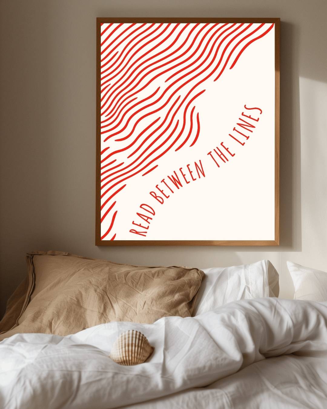Read between the lines Poster – staande poster voor modern interieur