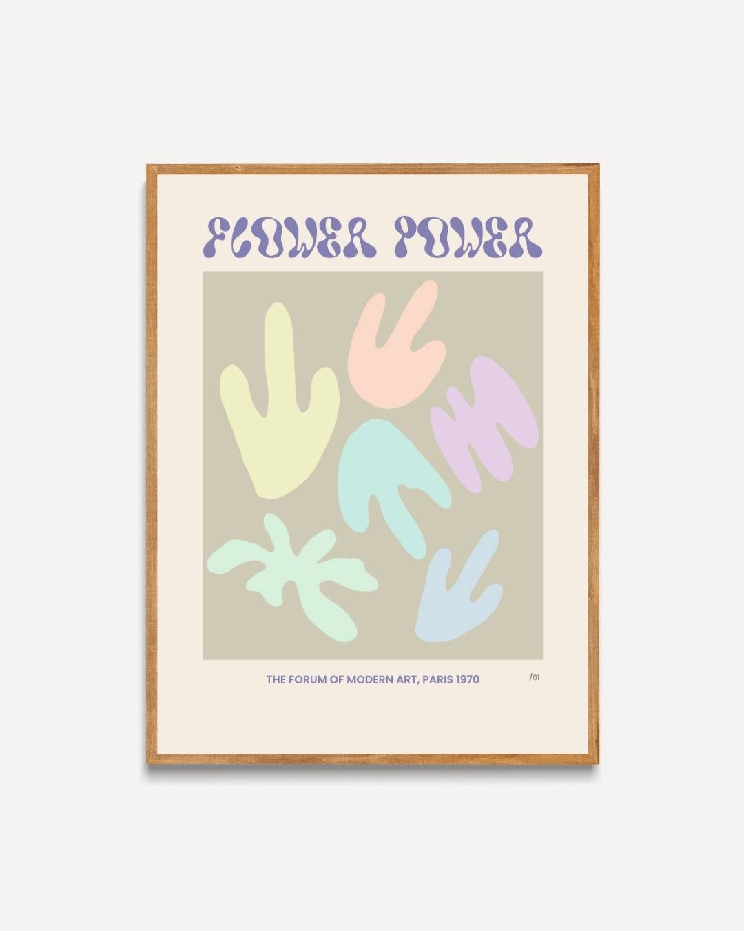 Flower power Poster – portret poster als wanddecoratie
