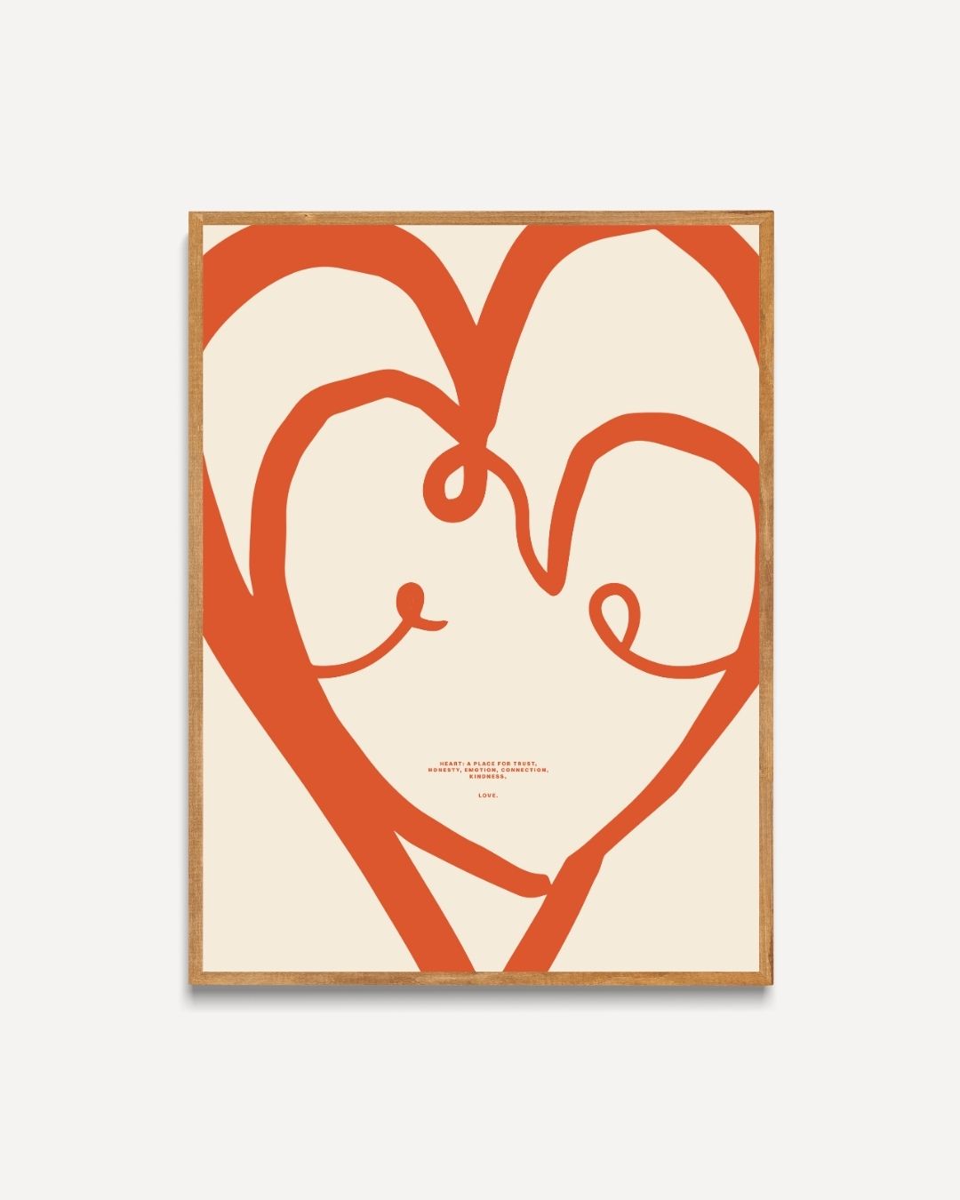 Hart Poster – portret poster als wanddecoratie