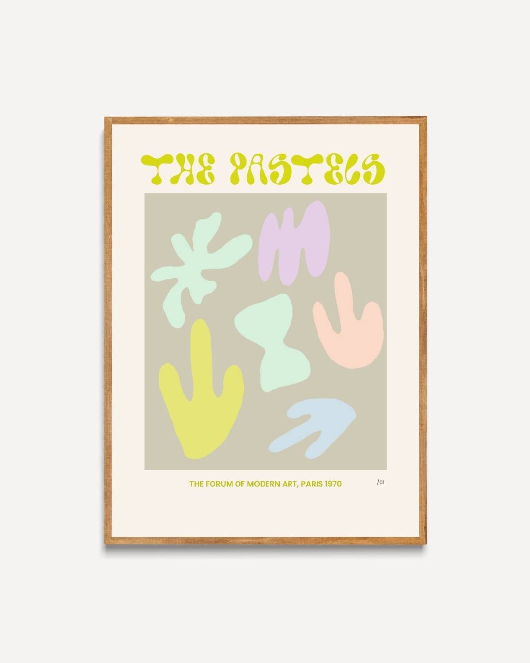 The pastels Poster – portret poster als wanddecoratie