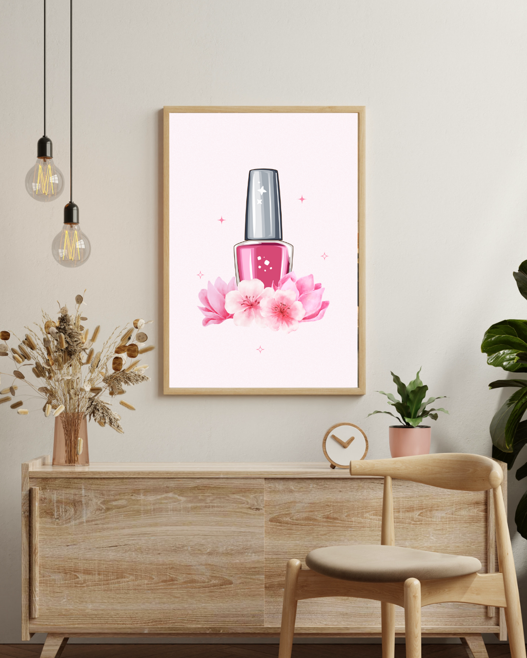 Nagellak Poster – staande poster voor modern interieur
